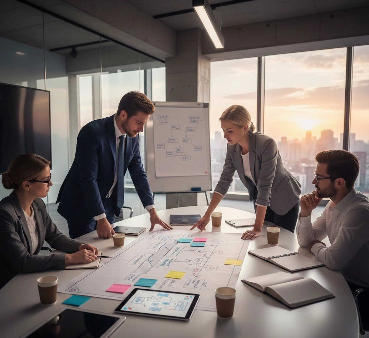 Strategic business process optimization planning session